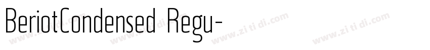 BeriotCondensed Regu字体转换